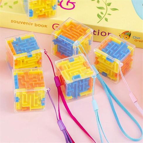 3PCS Walking Bead Space Training Maze Puzzle Logical Thinking Educational Toy for Parents Stress Reduce Pocket Walking Bead Maze in Kuwait
