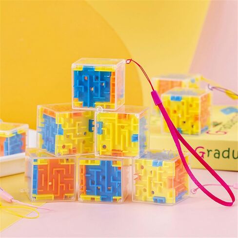 3PCS Walking Bead Space Training Maze Puzzle Logical Thinking Educational Toy for Parents Stress Reduce Pocket Walking Bead Maze in Kuwait