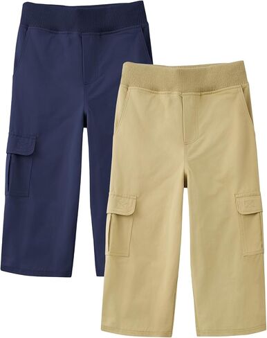 Wyeysyt عبوة من قطعتين من سراويل الأطفال الصغار للأولاد قابلة للتمدد مع جيوب متعددة in Saudi Arabia
