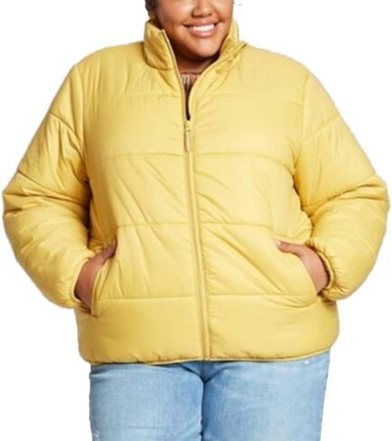 Universal Thread Women's Plus Size Lightweight Puffer Jacket in Saudi Arabia