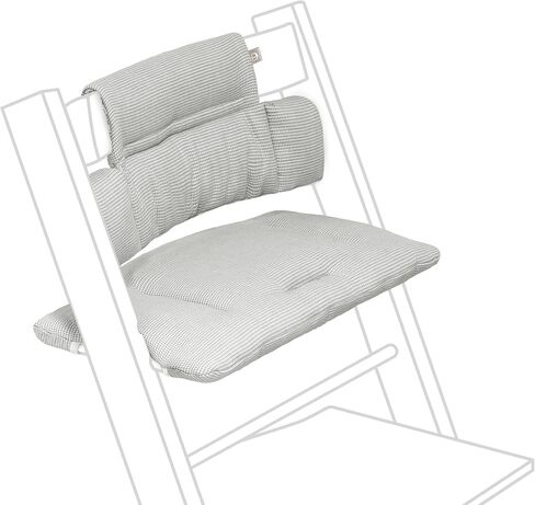 وسادة Stokke Tripp Trapp الكلاسيكية، باللون الرمادي الشمالي - يمكن وضعها مع كرسي Tripp Trapp وكرسي عالٍ للدعم والراحة - يمكن غسلها في الغسالة in Kuwait