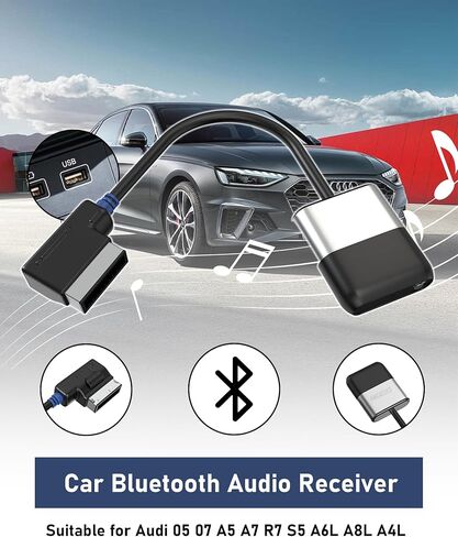 محول صوت بلوتوث AMI لنظام Audi MDI MMI 3G، محول صوت Airdual-3G متوافق مع Mercedes Benz VW Audi (سلسلة 2010-2020) لواجهة الموسيقى، Audi Symphony/Concert in Kuwait