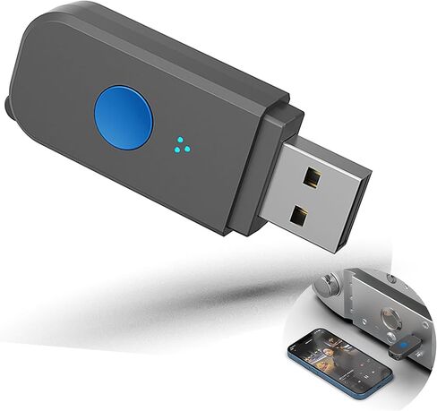 طقم سيارة بلوتوث USB [ميكروفونات أقوى وإلغاء الضوضاء] و[التوصيل والتشغيل] محول استقبال بلوتوث 5.3 لموسيقى السيارة/مكالمات بدون استخدام اليدين/صوت ستيريو، أسود in Kuwait
