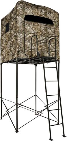 برج OL'MAN 7' Base Camp Deluxe Quad Pod Tower مع حامل أعمى، لشخصين مرتفع 5 × 5 لصيد الغزلان in Kuwait