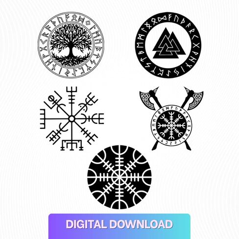 14 حزمة Viking Compass Design SVG | تنزيل رقمي فوري بتنسيق Pdf Png SVG Dxf Eps | خمر ديكور المنزل الملابس طباعة شجرة الأساطير الإسكندنافية العتيقة درع قسط ناقلات 0058 in Kuwait