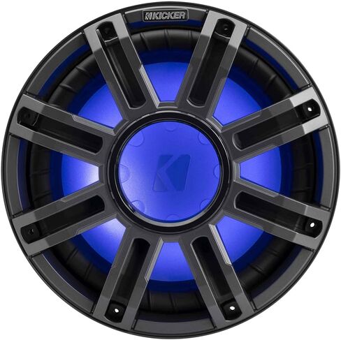 Kicker (2) 51MWF124 - MWF 12-Inch Premium Marine Subwoofer (Free-air) 4-ohm & 48KMA8001 Marine Amp Bundle (Includes LED Remote) in Saudi Arabia