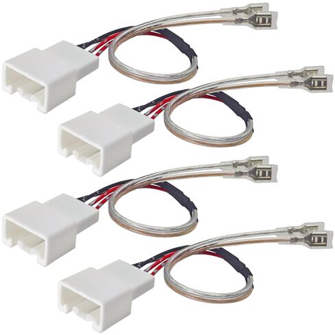 72-5602 Wiring Harness (Pack of 4) - Car Door Speaker Wire Harness Connector for 2011-2025 Ford F150 Explorer Escape Mazda 2 3 6 CX-3 CX-5 - Aftermarket Speaker Wire Adapter in Saudi Arabia