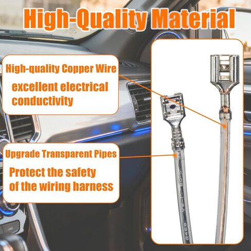 72-5602 Wiring Harness (Pack of 4) - Car Door Speaker Wire Harness Connector for 2011-2025 Ford F150 Explorer Escape Mazda 2 3 6 CX-3 CX-5 - Aftermarket Speaker Wire Adapter in Saudi Arabia
