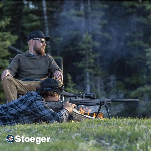 مجموعة Stoeger S8000-E TAC Airgun - عيار 22 - أسود اصطناعي مع نطاق موضوعي قابل للتعديل 3-9x40 in Kuwait