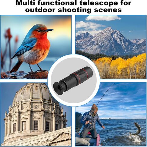 عدسة هاتف تليفوتوغرافي بتركيز طويل 28X لهواتف iPhone وAndroid، وعدسة هاتف تليفوتوغرافي عالية الطاقة مع حامل ثلاثي الأرجل، ومرفق عدسة خلوية متنقلة لهواتف Android وiPhone وSamsung ومعظم الهواتف الذكية in Kuwait