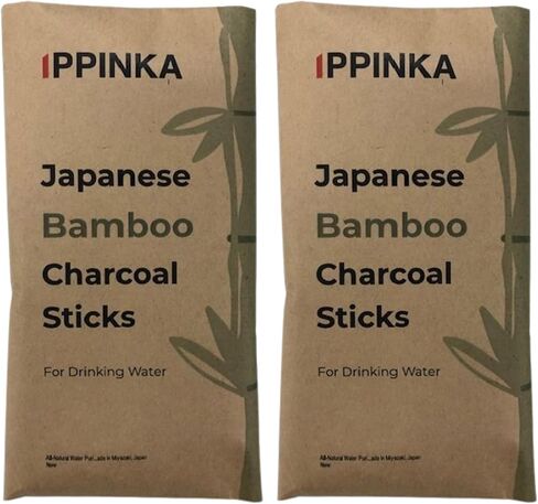 All-Natural Water Purifying Japanese Bamboo Charcoals for Great-Tasting Water - 6 Charcoal Sticks - Good for 1 Liter - Made in Miyazaki, Japan in Saudi Arabia