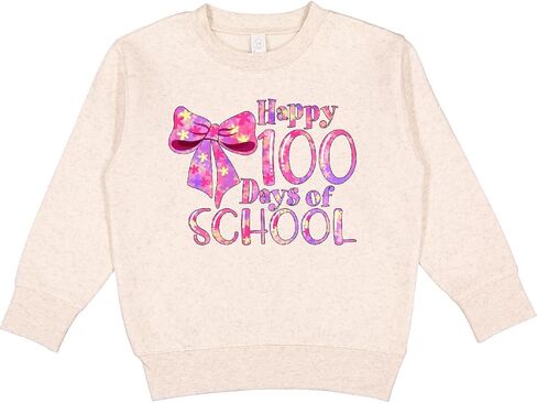 سترة إنكتاستيك Happy 1 Hundred Day Of School للأطفال الصغار بفيونكة وزهور in Kuwait