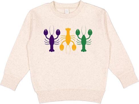 inktastic Mardi Gras Crawfish Trio Toddler Sweatshirt in Saudi Arabia