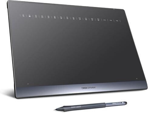 DIGIDRAW TW410 Bluetooth Drawing Tablet for pc 6.3"x3.9"Paper Like Feel Art Tablet with 16384 Stylus Battery-Free Hard Pen Tablet for Mac, Windows and Chromebook in Saudi Arabia