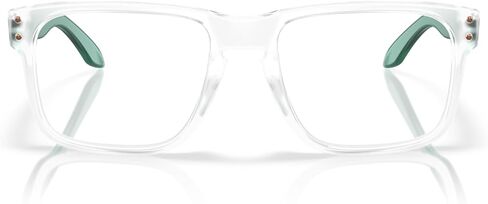 Oakley Men's OX8156 Holbrook RX Round Prescription Eyewear Frames ، Matte Clear/Demo Lens ، 56 mm in Saudi Arabia