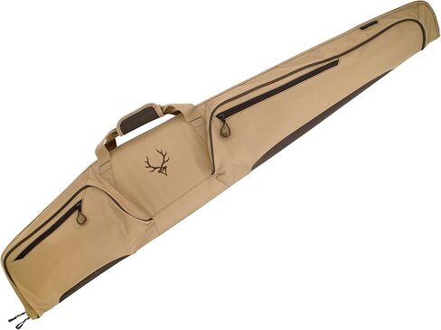 Evolution Outdoor Hill Country Rifle Case – 54 in., Khaki, Brown, Hunting Gun Case, Soft Rifle Case fits Scoped Rifles, Fleece Lining, Front Accessory Pockets in Saudi Arabia