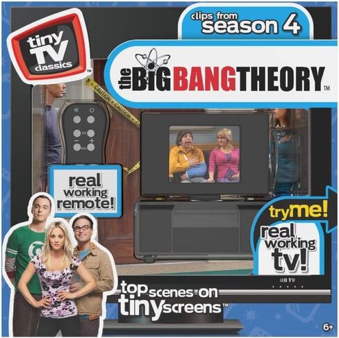 New Fall '21 - Tiny TV Classics - The BigBangTheory Edition - Newest Collectible from Basic Fun - Watch top Scenes on a Real-Working Tiny TV (with Working Remote)! in Saudi Arabia