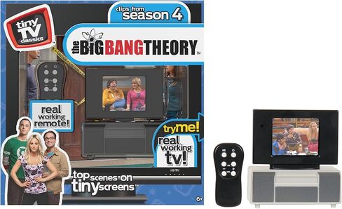 New Fall '21 - Tiny TV Classics - The BigBangTheory Edition - Newest Collectible from Basic Fun - Watch top Scenes on a Real-Working Tiny TV (with Working Remote)! in Saudi Arabia