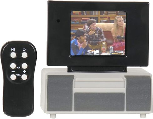 New Fall '21 - Tiny TV Classics - The BigBangTheory Edition - Newest Collectible from Basic Fun - Watch top Scenes on a Real-Working Tiny TV (with Working Remote)! in Saudi Arabia