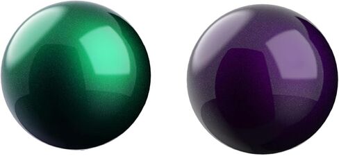 SANWA قطعتان من كرة التتبع البديلة مقاس 40 مم/1.57 بوصة لـ GMAWTB40، GMABTTB41، GMATB39، Kensington Orbit Fusion، وغيرها من فئران كرة التتبع المتوافقة، أخضر لامع + أرجواني in Saudi Arabia