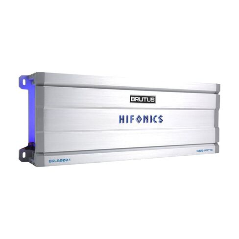 Hifonics Brutus BRL6000.1 Mono Block Amplifier Delivering 6000 watts RMS with a Built-in UV Meter and Intelligent Power Management System. in Saudi Arabia