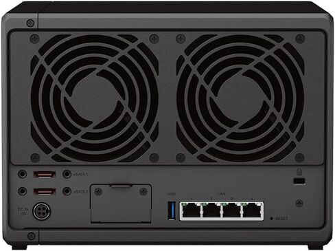 حزمة خادم Synology DiskStation DS1522+ NAS مع وحدة المعالجة المركزية Ryzen 2.6 جيجا هرتز، وذاكرة 32 جيجا بايت، وتخزين محرك الأقراص الصلبة 40 تيرابايت، و1 تيرابايت M.2 NVMe SSD، و4 منافذ LAN بسرعة 1 جيجابت، ونظام تشغيل DSM in Saudi Arabia