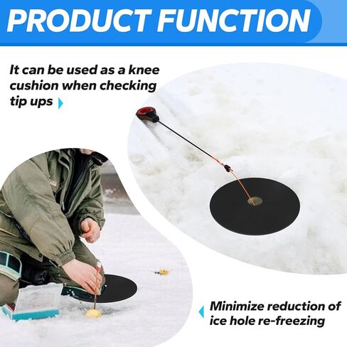 أغطية فتحات صيد الأسماك على الجليد مقاس 30.48 سم، تمنع فتحة صيد الأسماك من التجمد (عبوة من 6 قطع خفيفة الوزن) in Kuwait