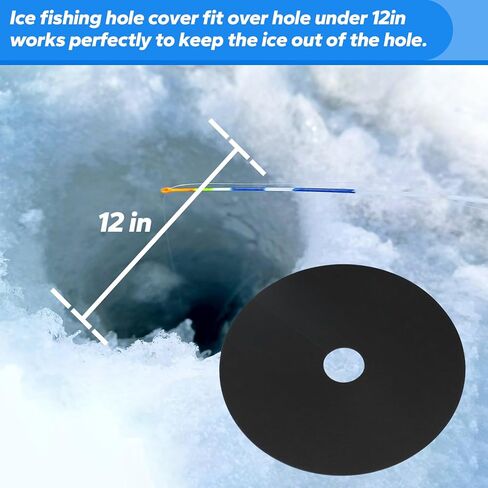 أغطية فتحات صيد الأسماك على الجليد مقاس 30.48 سم، تمنع فتحة صيد الأسماك من التجمد (عبوة من 6 قطع خفيفة الوزن) in Kuwait