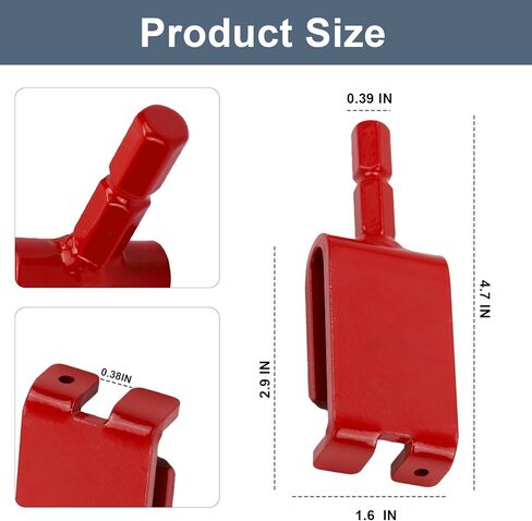 43416 Ice Anchor Install Adapter Compatible with Eskimo and All Ice Anchor Drills, Ice Shelter Anchor Attachment for Quick Setup of Ice Fishing Shelter Tent, Adapter Tool Fits Cordless Drill, 1 Pack in Saudi Arabia