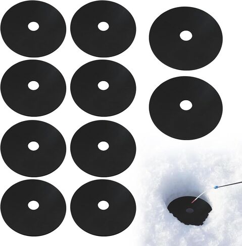 أغطية فتحات صيد الجليد، عازل ثقب الصيد الجليدي، غطاء غطاء فتحة الجليد EVA في الشتاء، معدات صيد الجليد لمنع ثقوب الجليد من التجميد، إمدادات رياضية خارجية لبحيرة البحر - 10 عبوات in Kuwait