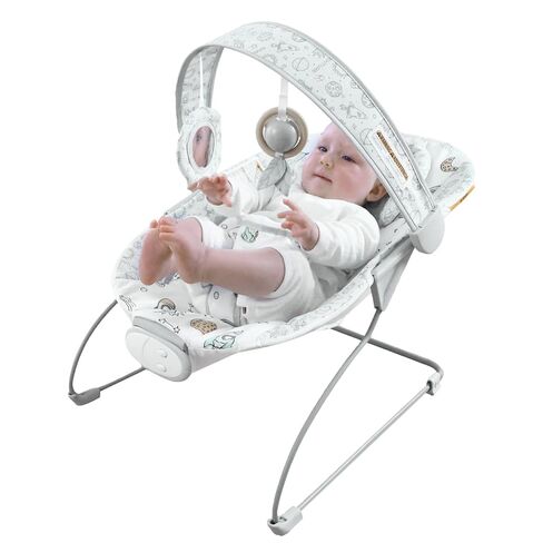 Portable Baby Bouncer Seat with 8 Melodies, 3 Vibration Levels & Adjustable Volume, Foldable Infant Bouncer Rocker with Safety Harness for Baby 0-6 Months, Indoor & Outdoor Use BR2402 in Saudi Arabia