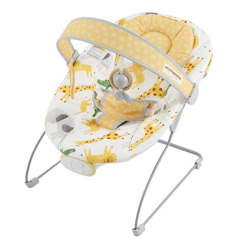 Portable Baby Bouncer Seat with 8 Melodies, 3 Vibration Levels & Adjustable Volume, Foldable Infant Bouncer Rocker with Safety Harness for Baby 0-6 Months, Indoor & Outdoor Use BR2402 in Saudi Arabia
