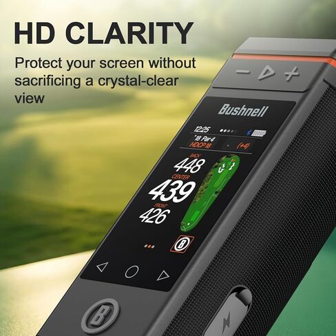 واقي شاشة من الزجاج المقسى مكون من قطعتين متوافق مع مكبر صوت Bushnell Golf Wingman HD GPS، مضاد للخدش وخالي من الفقاعات وسهل التركيب وطبقة شفافة عالية الدقة in Kuwait