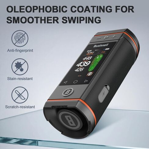 واقي شاشة من الزجاج المقسى مكون من قطعتين متوافق مع مكبر صوت Bushnell Golf Wingman HD GPS، مضاد للخدش وخالي من الفقاعات وسهل التركيب وطبقة شفافة عالية الدقة in Kuwait