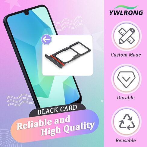 2PCS SIM Card Tray for Samsung Galaxy A16 5G SIM Card Slot Holder Replacement for Samsung A16 5G SM-A166U with Open Eject Pin in Kuwait