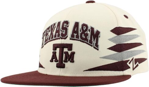 ZHATS Standard NCAA Officially Licensed Hat Flat Snapback Z11 Retro Diamond, Team Color, One Size in Kuwait