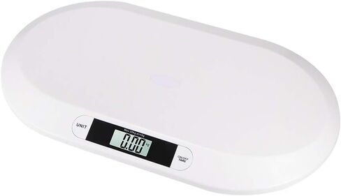 مقياس وزن الطفل الإلكتروني بحد أقصى 20 كجم كجم/رطل/St Hd شاشة LCD رقمية لقياس دقيق للأطفال حديثي الولادة، أبيض، in Saudi Arabia