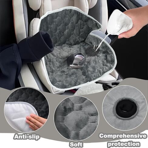 2 Pack Potty Training Car Seat Protector Cover, Waterproof Piddle Pads Universal Car Seat Liner Cover Protector for Toddlers and Baby Carseat,Non-Slip & Waterproof (Grey) in Saudi Arabia