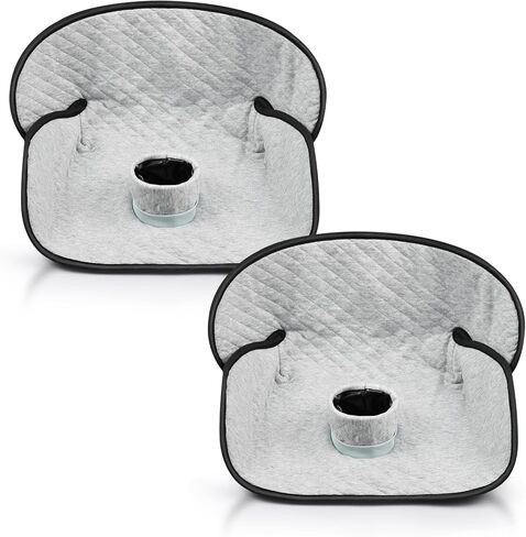 واقي مقعد السيارة للأطفال الصغار - مقاوم للماء، غير قابل للانزلاق، مانع للتسرب لمقاعد السيارة وعربات الأطفال، قابل للغسل، يناسب جميع المقاعد للأعمار من 6 أشهر إلى 4 سنوات (أسود) in Kuwait