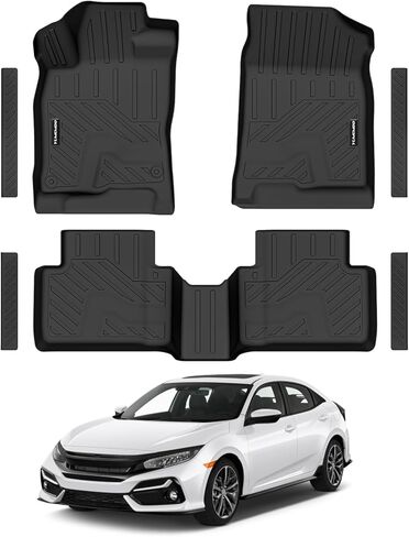 سجادات أرضية لسيارة Hyundai Elantra 2011-2016، بطانات أرضية TPE مناسبة لجميع الأحوال الجوية، تناسب سيارة Elantra 2011-2016 الصف الأول والثاني، مجموعة كاملة مضادة للانزلاق (غير مناسبة لنماذج GT أو Touring) in Kuwait
