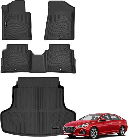 سجادات أرضية لسيارة Hyundai Elantra 2011-2016، بطانات أرضية TPE مناسبة لجميع الأحوال الجوية، تناسب سيارة Elantra 2011-2016 الصف الأول والثاني، مجموعة كاملة مضادة للانزلاق (غير مناسبة لنماذج GT أو Touring) in Kuwait