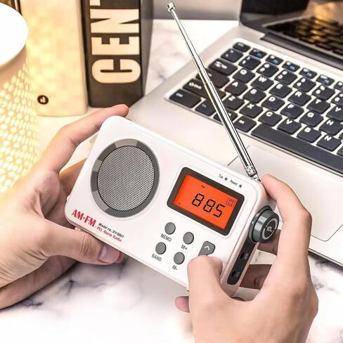 تيار مستمر 5 فولت AM/FM راديو SY-8801 شاشة LED واضحة مكبر صوت منبه يدعم 20 محطة مسبقًا للداخلية والخارجية in Kuwait