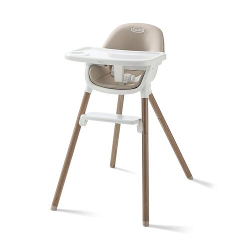 Graco Ready2Dine 4-in-1 Highchair, Portable High Chair with 4 Growing Stages, Foldable Baby High Chair, Toddler Feeding Seat, Youth Stool, and Big Kid Seat, Linden in Saudi Arabia