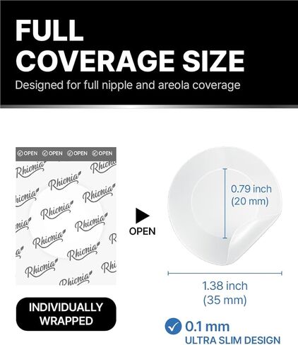 Ultra-Fit Men Nipple Covers, 0.1mm Thin Silicone Nipple Tape for Running & Workout, Waterproof Anti-Chafing, 52 Count in Saudi Arabia