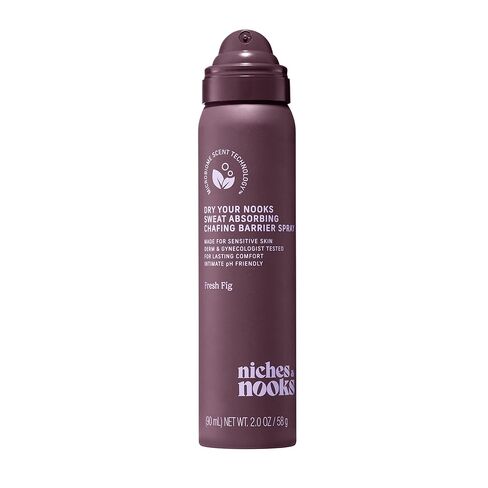 Niches & Nooks Sweat Absorbing Intimate pH Balanced Chafing Barrier Feminine Spray - Soft Clementine - 2oz in Saudi Arabia