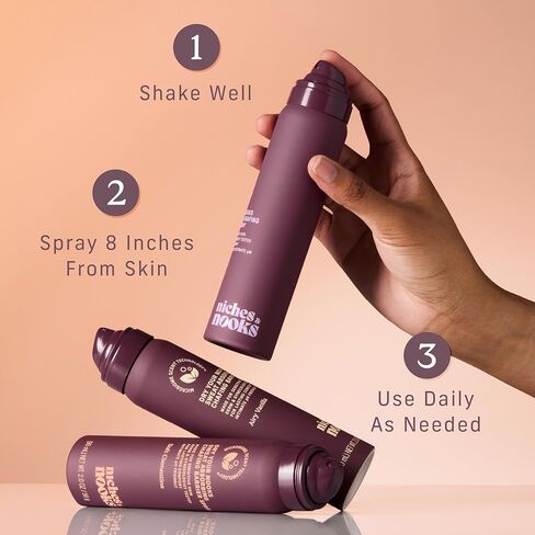 Niches & Nooks Sweat Absorbing Intimate pH Balanced Chafing Barrier Feminine Spray - Soft Clementine - 2oz in Saudi Arabia