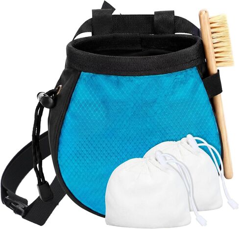 Shappy Climbing Chalk Bag Set Includes Chalk Bag, Brush and Ball Pouch with Adjustable Belt Waterproof Rock Equipment for Climbing, Gymnastics, Weight Lifting, Bouldering and More in Saudi Arabia