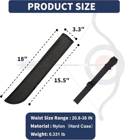 Hard Case Hip Quiver with Adjustable Belt,Wear-Resistant Arrow Quiver for Compound Bow,Quiver Arrow Holder for Archery, Hunting Lightweight Archery Quiver in Kuwait