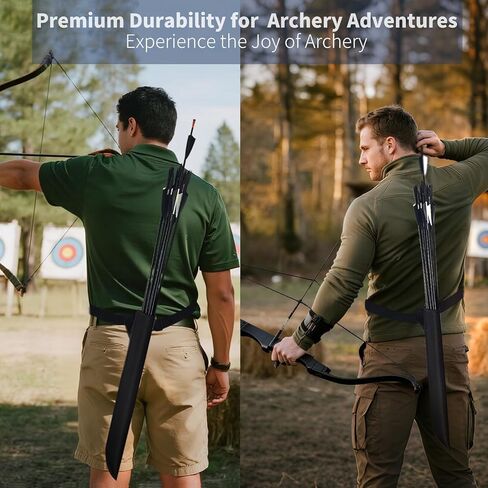 Hard Case Hip Quiver with Adjustable Belt,Wear-Resistant Arrow Quiver for Compound Bow,Quiver Arrow Holder for Archery, Hunting Lightweight Archery Quiver in Kuwait