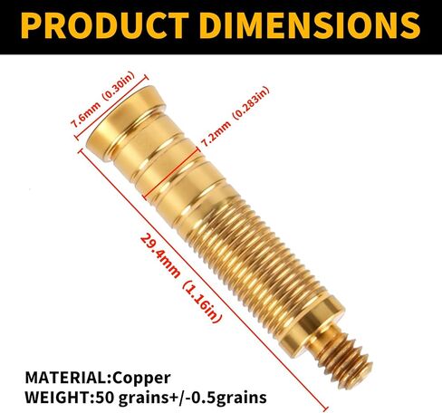 50/75/100/125/150/175 Grain Gold Tip Arrow Aluminum Inserts Copper Brass Arrow in Saudi Arabia